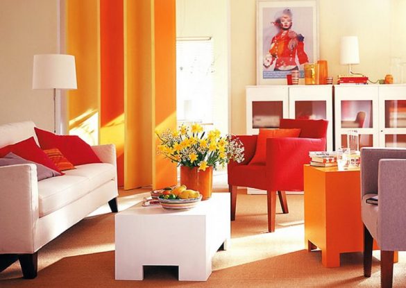 Cum să decorezi locuinţa cu portocaliu