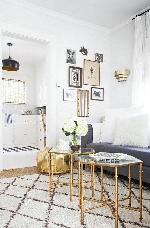 accente metalice in designul interior 05 accentele metalice